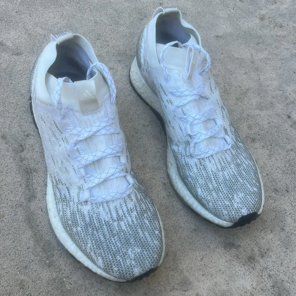 Adidas PureBoost RBL 'Raw White Grey' Men's Sneakers Size 10.5